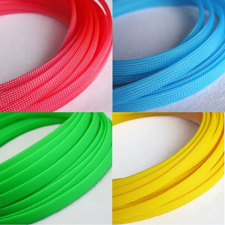 1/10M New Tight High Density PET Expandable Braided Sleeve 2 4 6 8 10 12 14 16 20 25 30 40mm Wire Cable Insulated Protection DIY