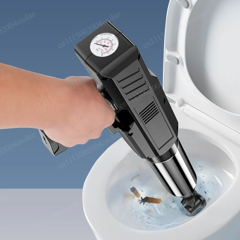 Electric toilet dredger, one shot through high pressure air, artifact for sewer, kitchen floor drain toilet blockage