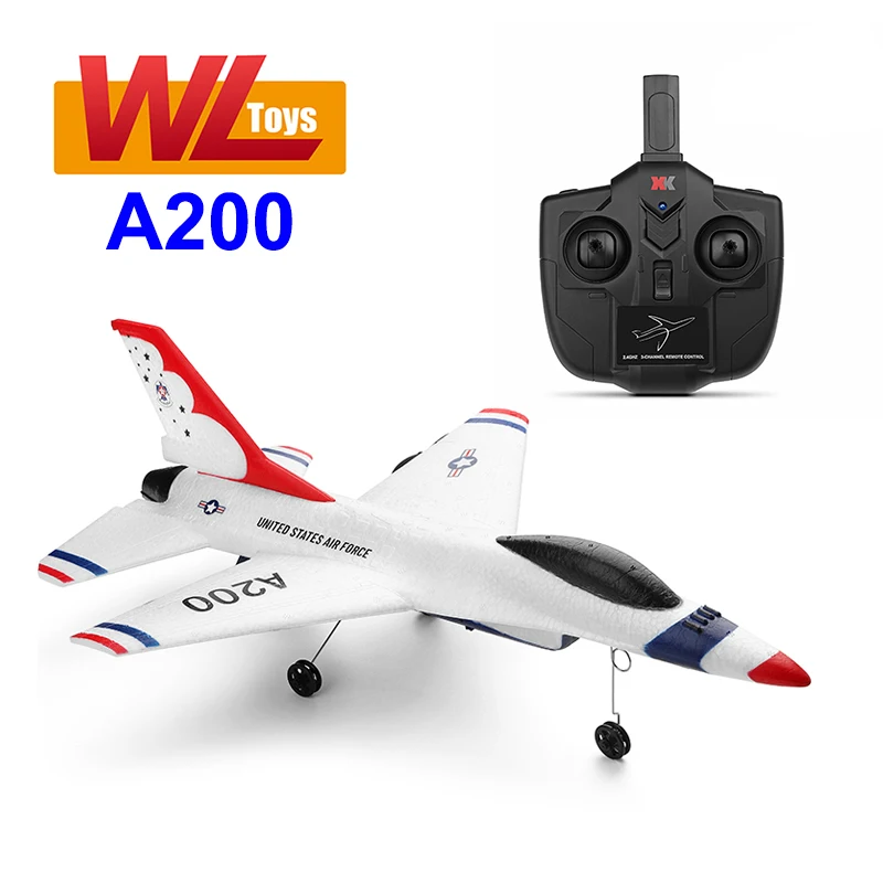 

Newest WLtoys A200 RC Plane 2CH 2.4G Remote Control Fixed Wing Stunt Airplane Landing Glider Airplanes Model Gift Toys for Boys