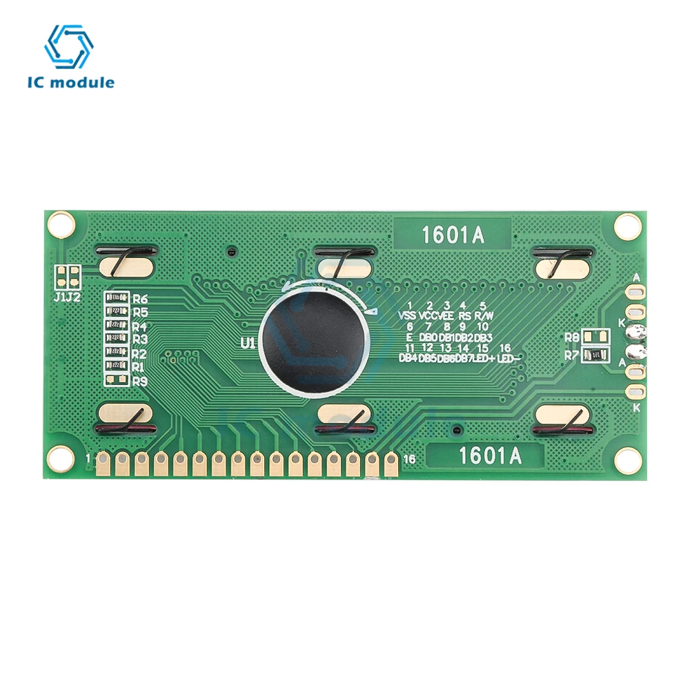 1601A LCD Display screen 16X01 character LCM module SPLC780D-02 Drive display 5V