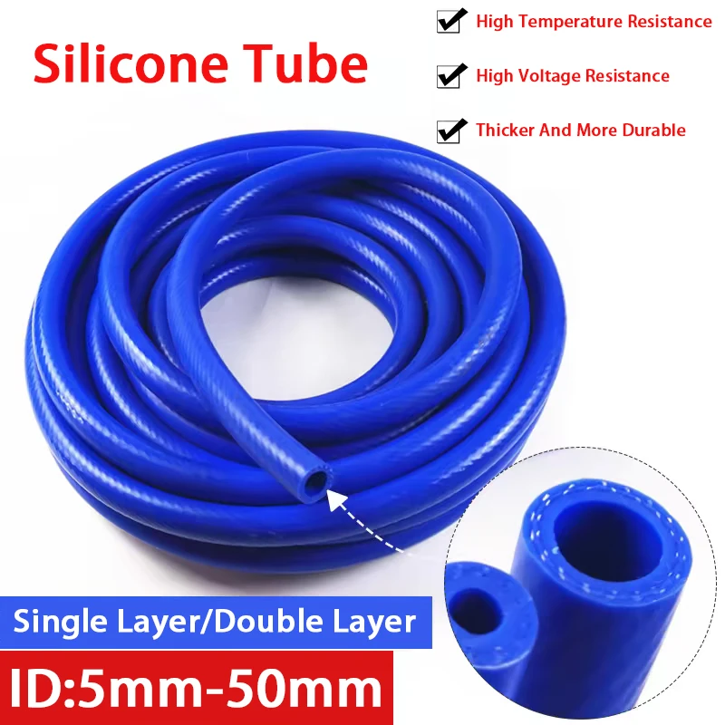 

Automotive Silicone Hose Vacuum Exhaust Pipe Inlet Hose High Temperature Resistant Water Pipe Modified Turbocharger ID 5-50mm