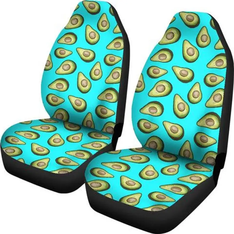 Avocado Car Seat Covers (Set Of 2) / Fruit 2 Front Car Seat Covers / Car Seat Covers / Avocado Car Seat Protector / Fruit Car Ac