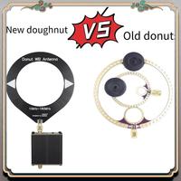 Durable Donut Broadband Antenna Mini Loop Antenna 10Khz-180Mhz Shortwave Antenna Black Plastic With Low Impedance Converter