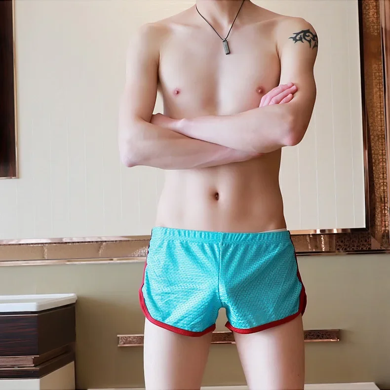 

Мужские повседневные шорты, летние сетчатые дышащие свободные шорты-боксеры, мужские тонкие эластичные удобные быстросохнущие спортивные брюки Aro