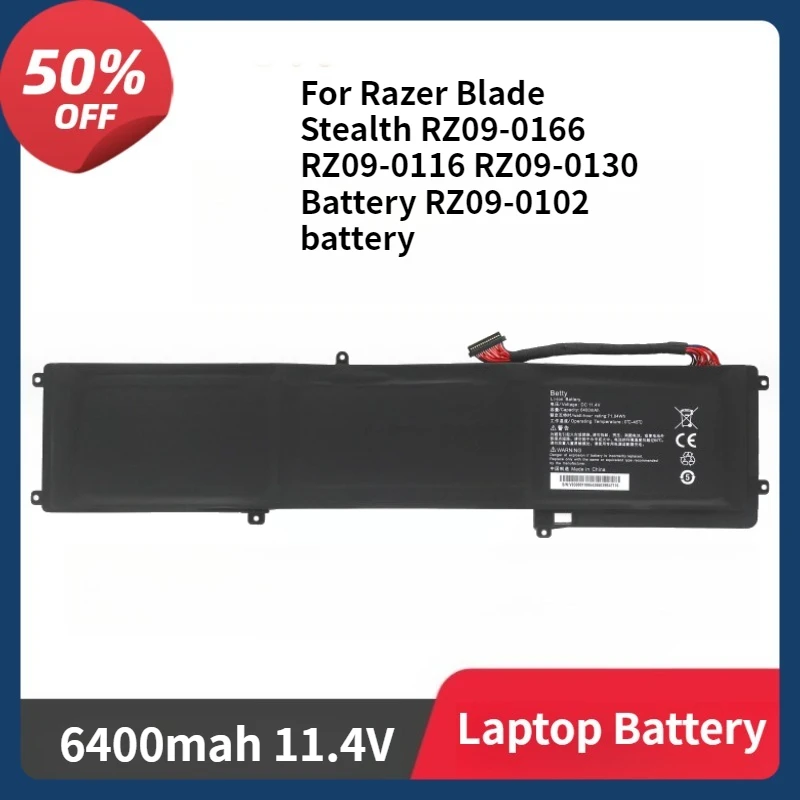 RZ09-0102 New High Quality Laptop Battery For Razer Blade Stealth RZ09-0166 RZ09-0116 RZ09-0130 Battery RZ09-0102 6400mah