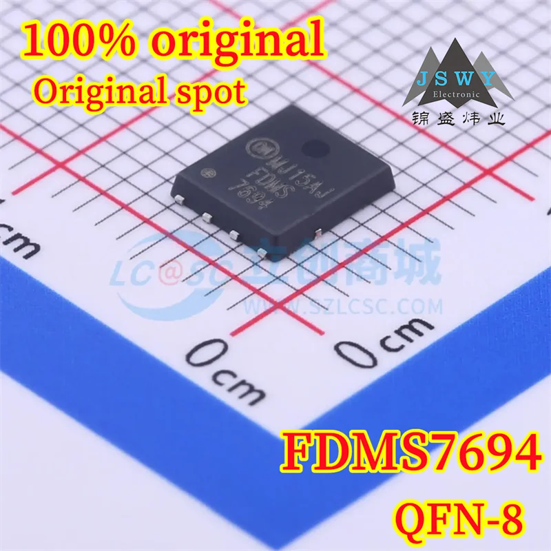 

(10/50 PCS) FDMS7694 QFN-8 100% Authentic N-Channel Power MOSFET Chip 30V 13.2A New In Stock
