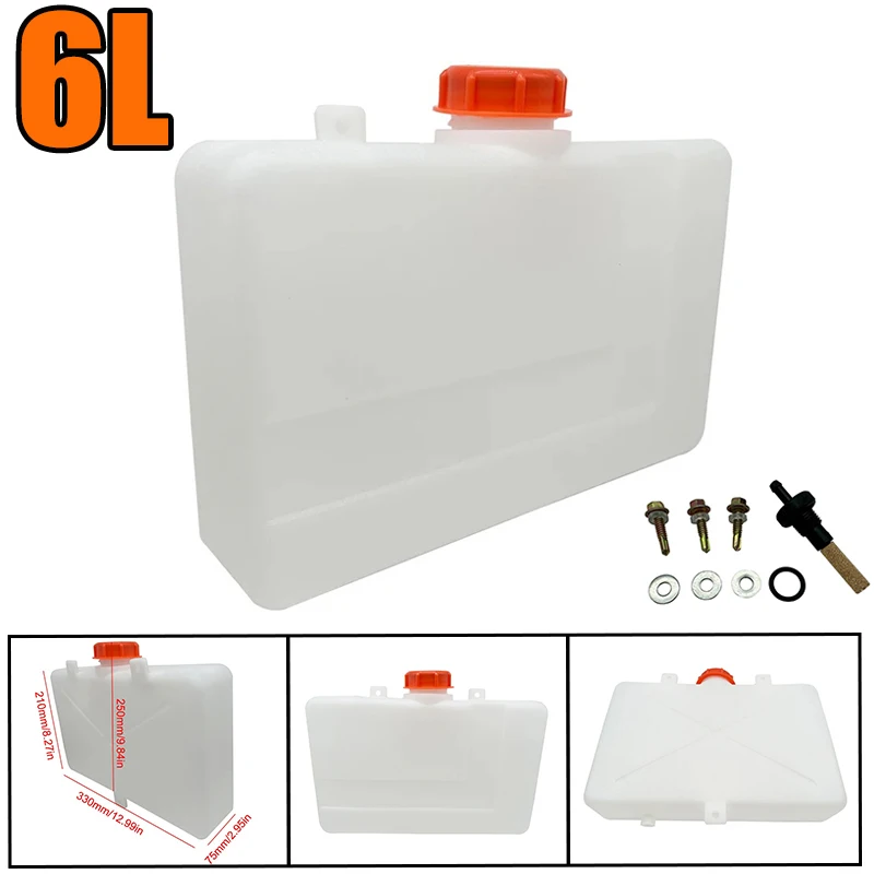 

Universal 6L Air Diesel Parking Heater Oil Fuel Tank Petrol Storge Canister Gas Engines Truck Fuel Tank For Webasto Eberspacher