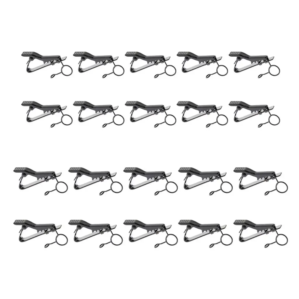 Paquete de 2 a 4 unidades de 10 micrófonos de solapa, soporte de Clip de Metal para micrófono Lavalier, 8,5mm