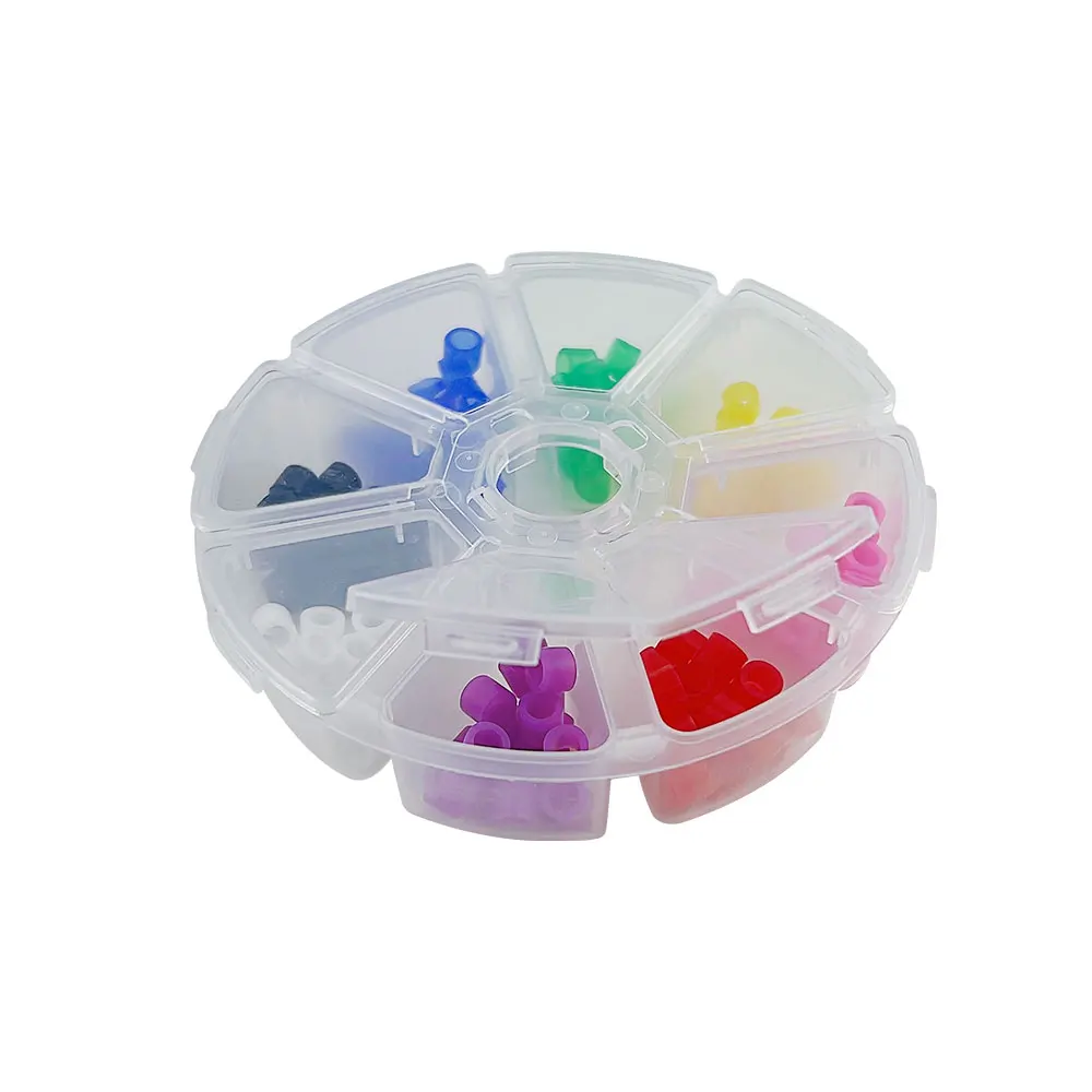 160Pcs/box Dental Code Rings Fit All Hand Instrument Marker Distinction Circle Silicone Color Recognition Circle Colorful Ring