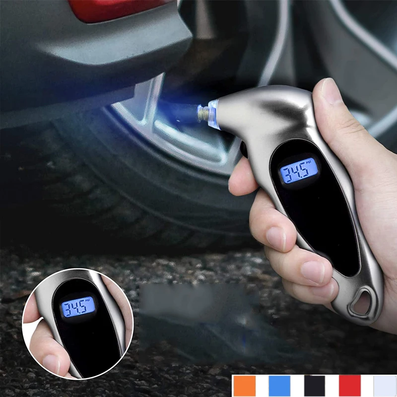 

Universal Car Mini Digital Tire Gauge Mini Motorcycle Bike Tire Diagnostic Tool LCD Display Tire Pressure Tool Gauge Tire