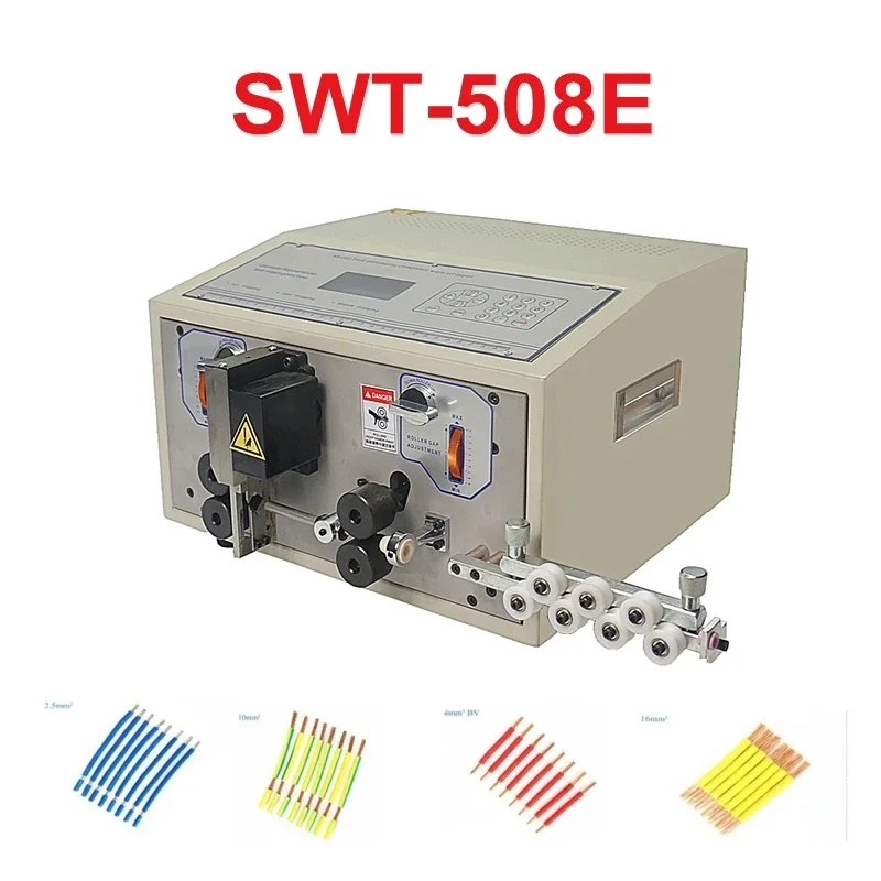 SWT508-SDS Automatic Wire Stripping Machine 300W AWG28 to AWG8 SWT508-E for Wire Peeling Cutting Cutter Touch Screen 220V 110V