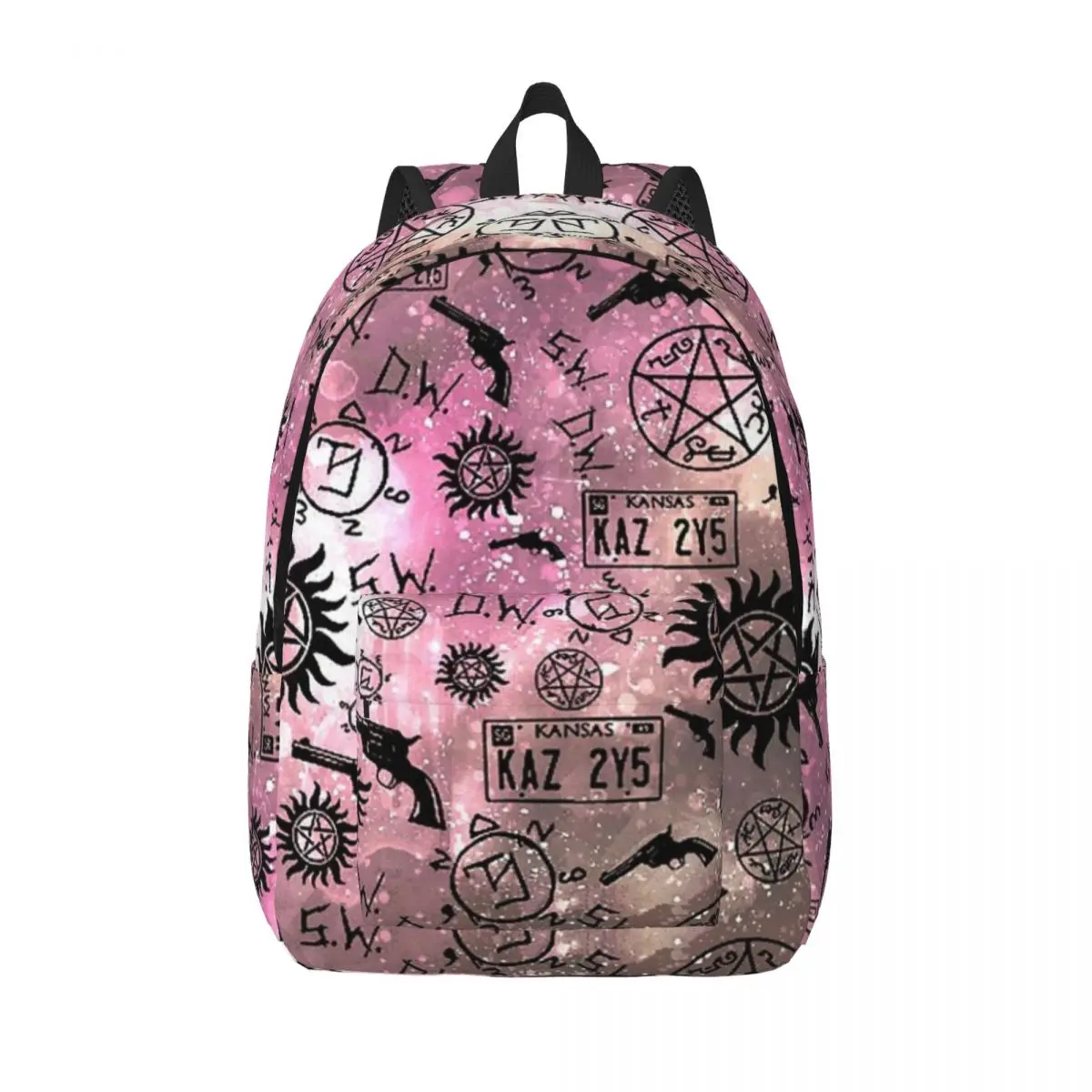 

Supernatural Symbols Printed Lightweight Casual Schoolbag For School, Outdoor, Shopping, Office 15.7in 17.7in