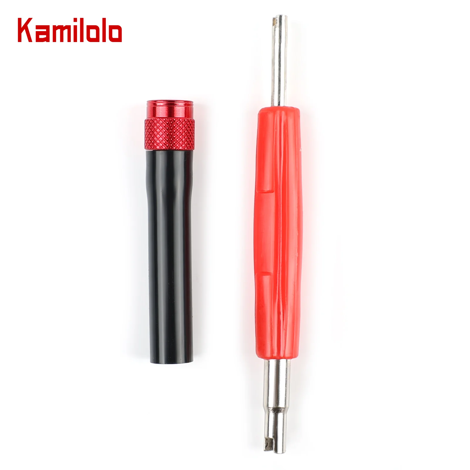 

Kamilolo Automotive Smoke Machine Leak Tester Adapters with Valve Removal Tool for EVAP Smoke Leak Tester