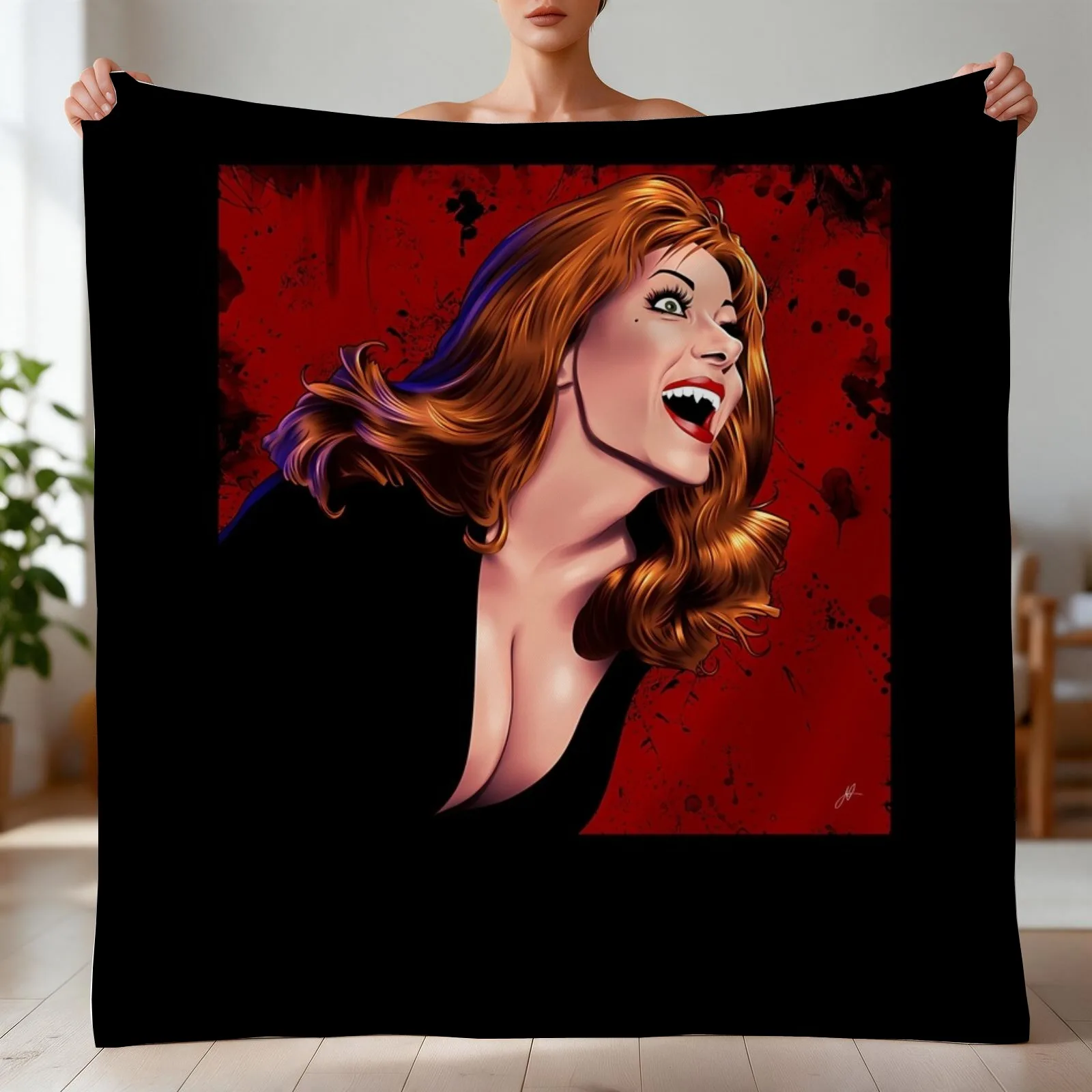 Countess Dracula Throw Blanket Soft Beds Bed linens Luxury Throw Blankets