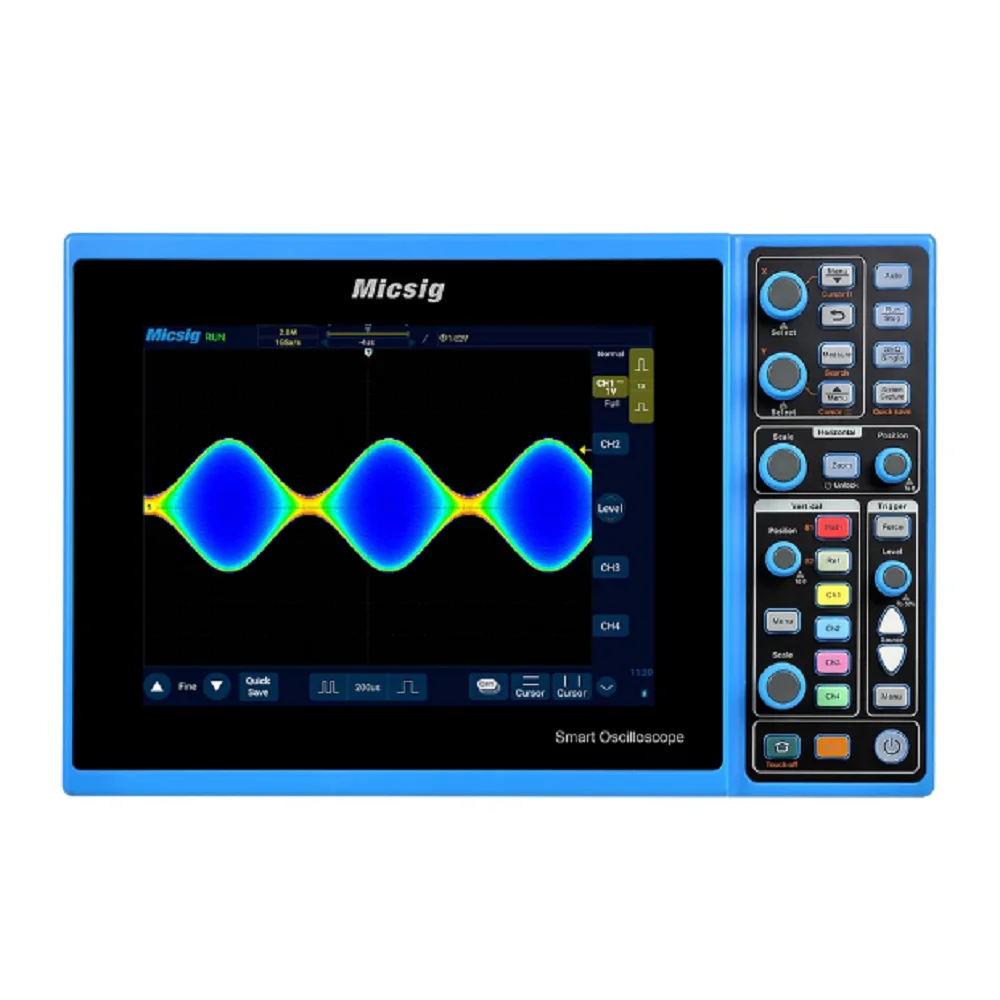 Micsig Tablet Portable Digital Oscilloscope STO1104E 100MHz 4Channel 70Mpts 8Inch TFT LCD Automotive Oscilloscope