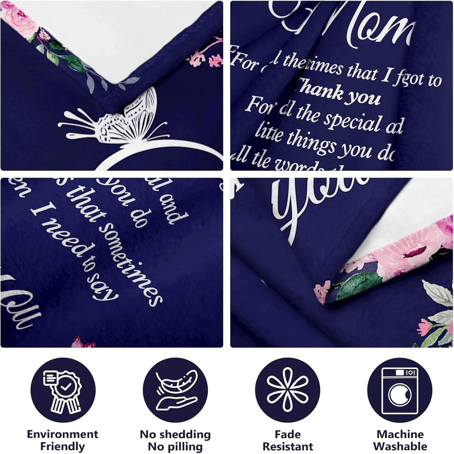 1 قطعة هدية لأمي بطانية رقيقة لذكرى عيد ميلاد عيد الأم يوم الآباء للأم أبي زوجة شقيقة الجدة أبويلا لينة رمي #4