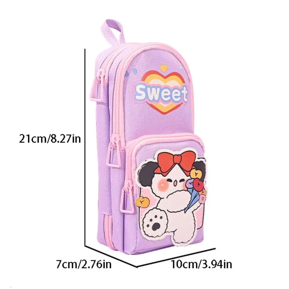 Pen Pouch Large Capacity Storage Stationery Box Cartoon Cute Pencil Case Multi-layer Creative Storage Bag Gift
