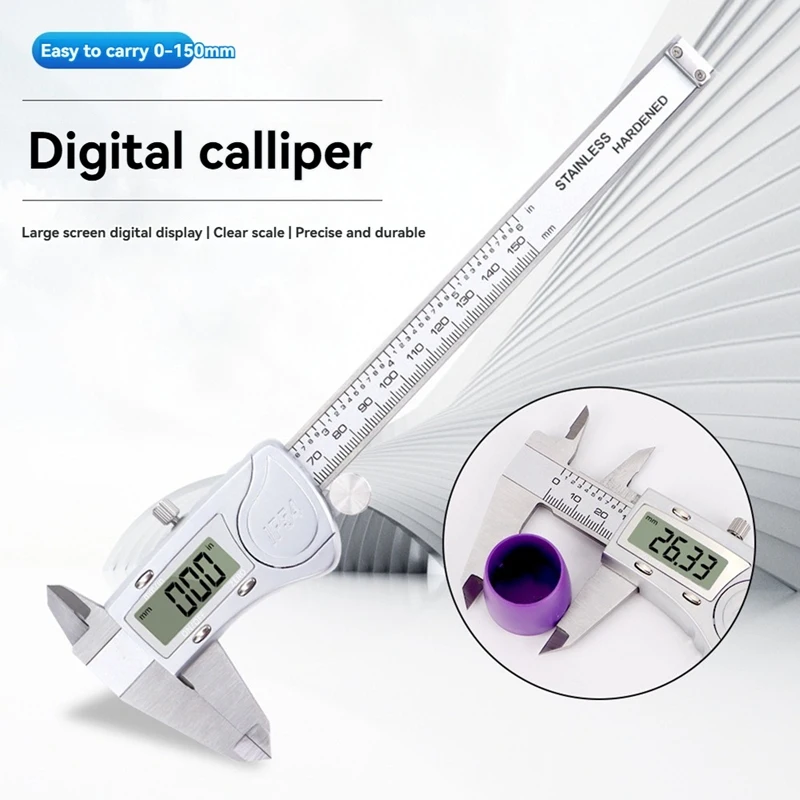 HLZS-Hardened Stainless Steel Caliper Digital Caliper Vernier Calipers Electronic Caliper Waterproof Caliper