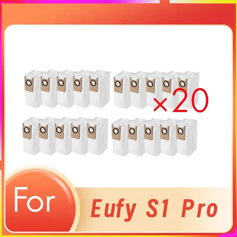 

M04K 20 шт. мешки для пыли для Eufy S1 Pro, аксессуары для подметальной машины, расходные материалы, мешок для пыли, нетканый мешок, мешки для пыли, созданные для длительного и работы, мы