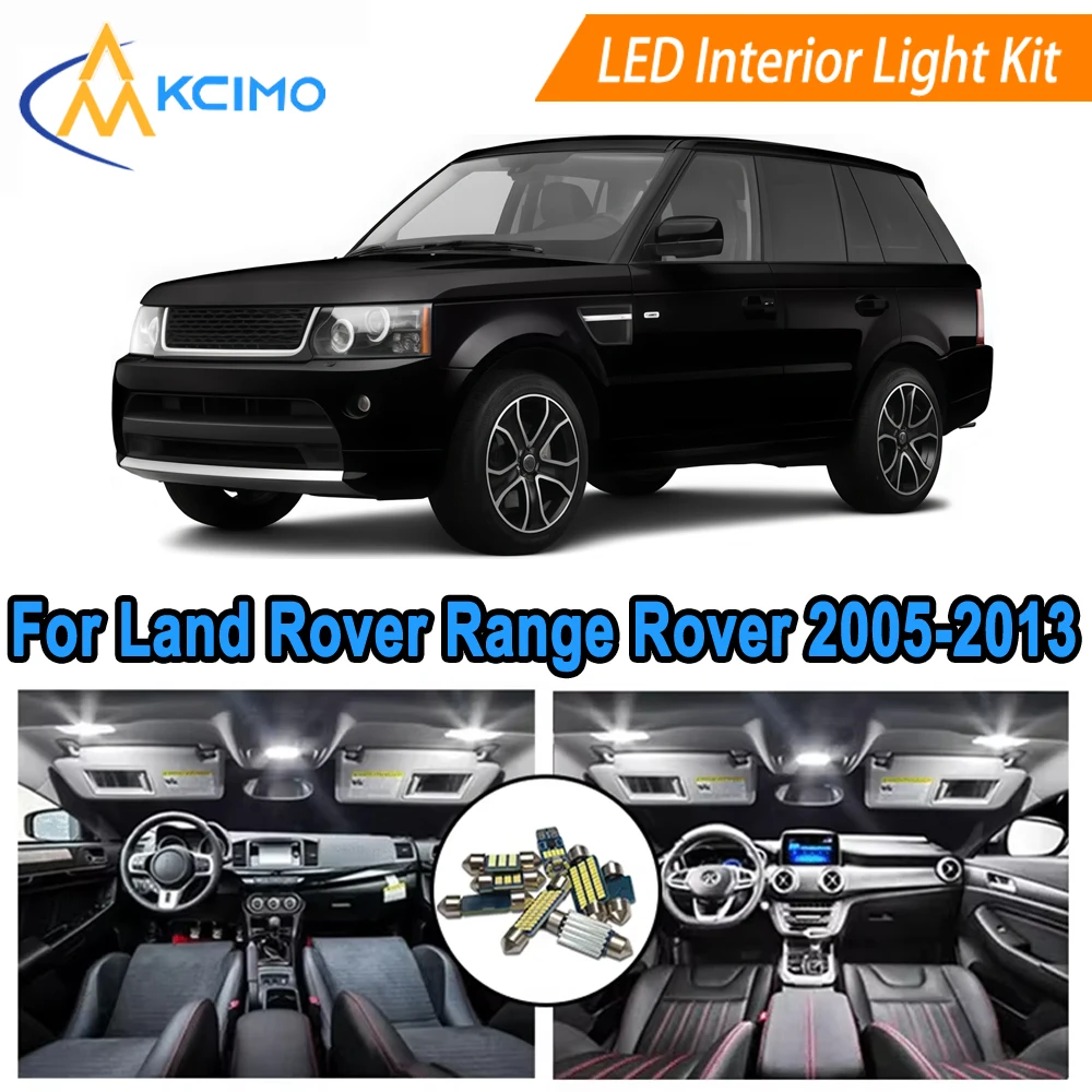 

Bright White/Blue LED Interior Lights For Land Rover Range Rover Sport I 1 L320 (2005-2013) Dome Map Door Bulbs Easy Install