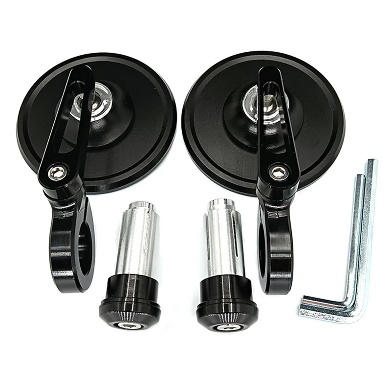 Universal Motorcycle Sub-Mirror Rearview Mirror Modified CNC Handlebar Mirror Reversing Mirror Reflector