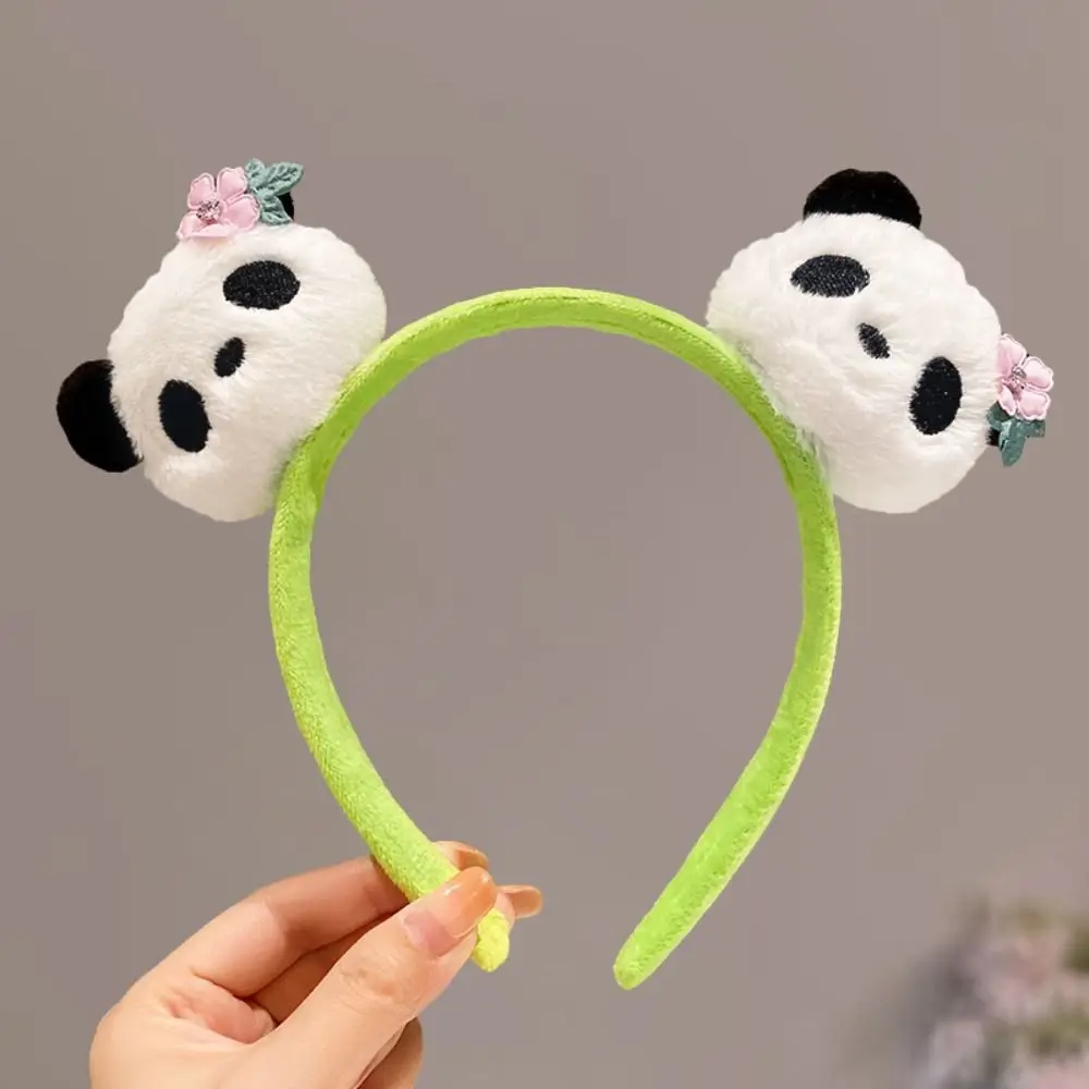 Chinese Style Panda Headband Zoo Hair Clip Cute Cartoon Hair Band Headpiece Hair Accessories Plush Doll Hair Hoop Photograph