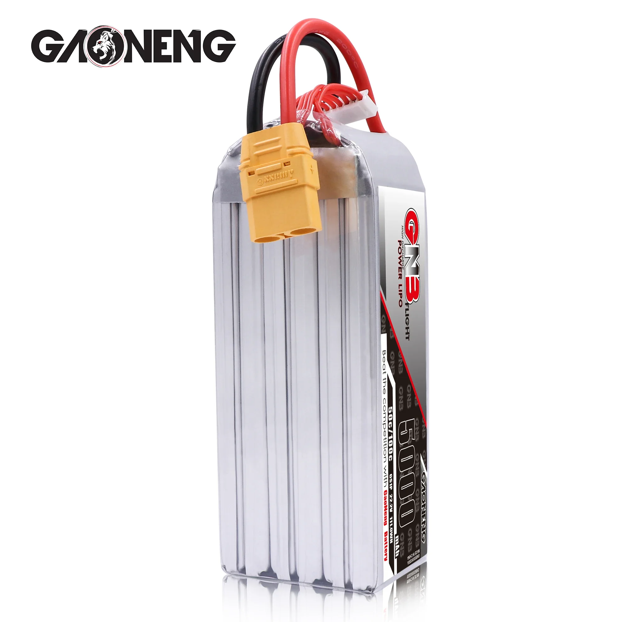 Gaoneng GNB 6S 5000mAh 6S1P 22.2V 50C/100C Lipo Battery with XT60 XT90 EC5 Plug for FPV Drone RC Helicopter Car Boat RC Parts