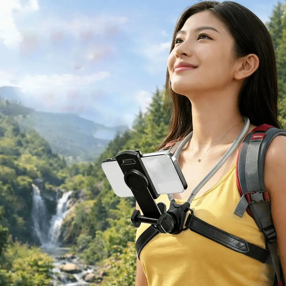 

First View Neck Cell Phone Holder Hand Free Selfie Lanyard Strap Neck Holder Quick Release Anti-shake Phone Neck Holder