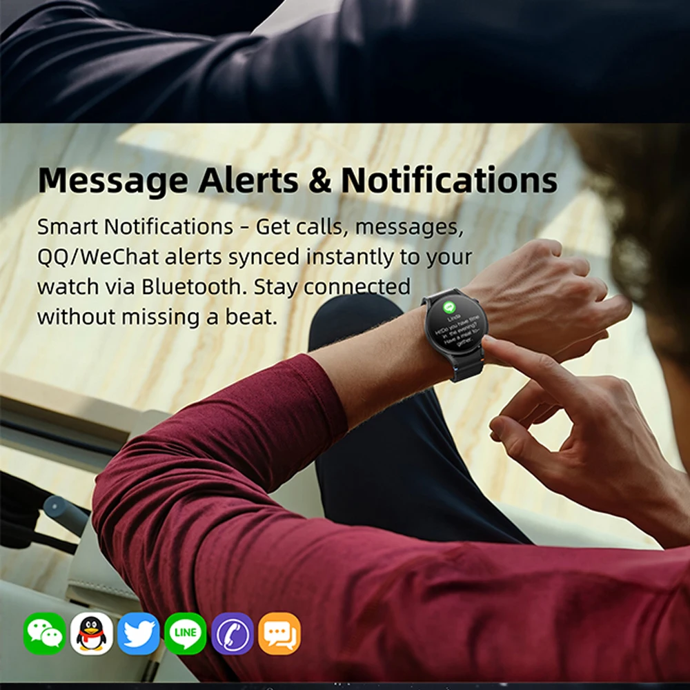 Valdus 2025 novo watch7 max smartwatch assistente de voz despertador chamada bluetooth para huawei compatível android ios relógio inteligente
