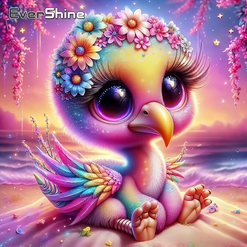 Evershine 5D DIY Diamant Malerei Vogel Tier Neuheiten Mosaik Meer Handarbeiten Stickerei Cartoon Dekor Für Zuhause
