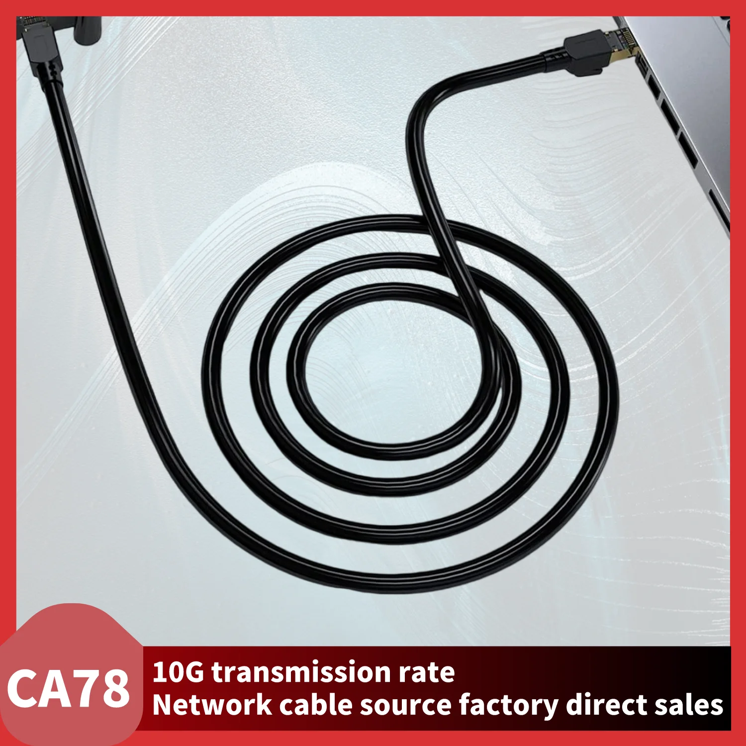 CAT7 Ethernet Cable 40Gbps 2000MHz High-Speed LAN Cable for PS4 Router RJ45 Network Internet Connection