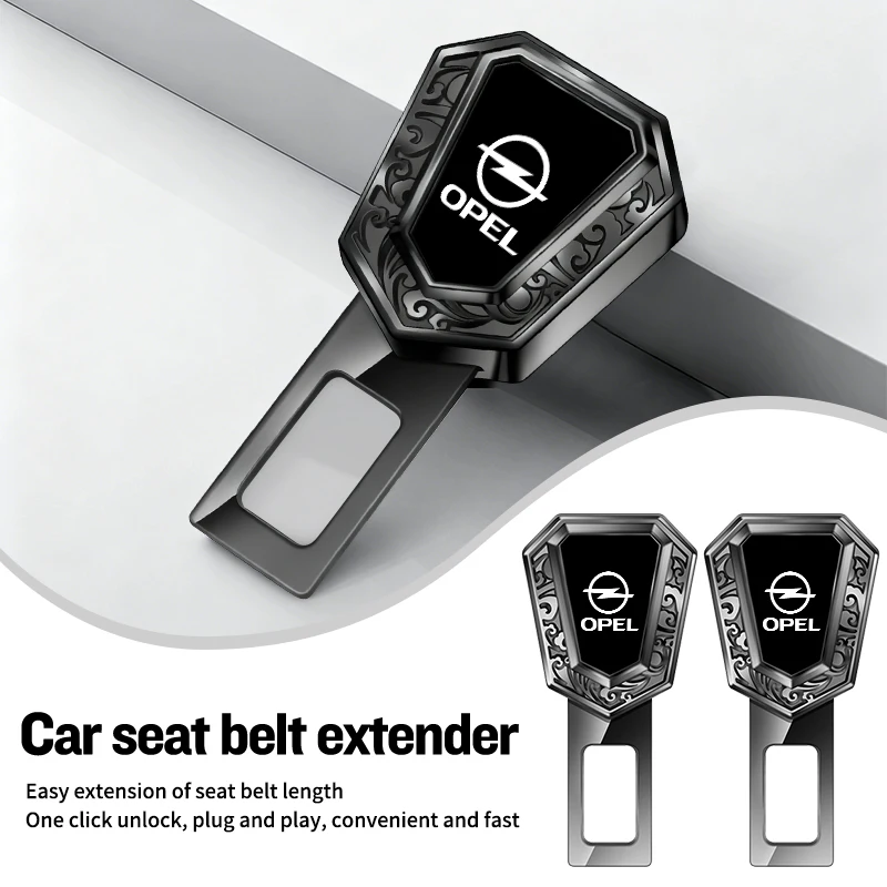 Car Seat Belt Extender Safety Belt Lock Buckle Plug Accessories For Opel Corsa Astra Insignia Vectra Zafira Meriva Mokka Grandla - view 4