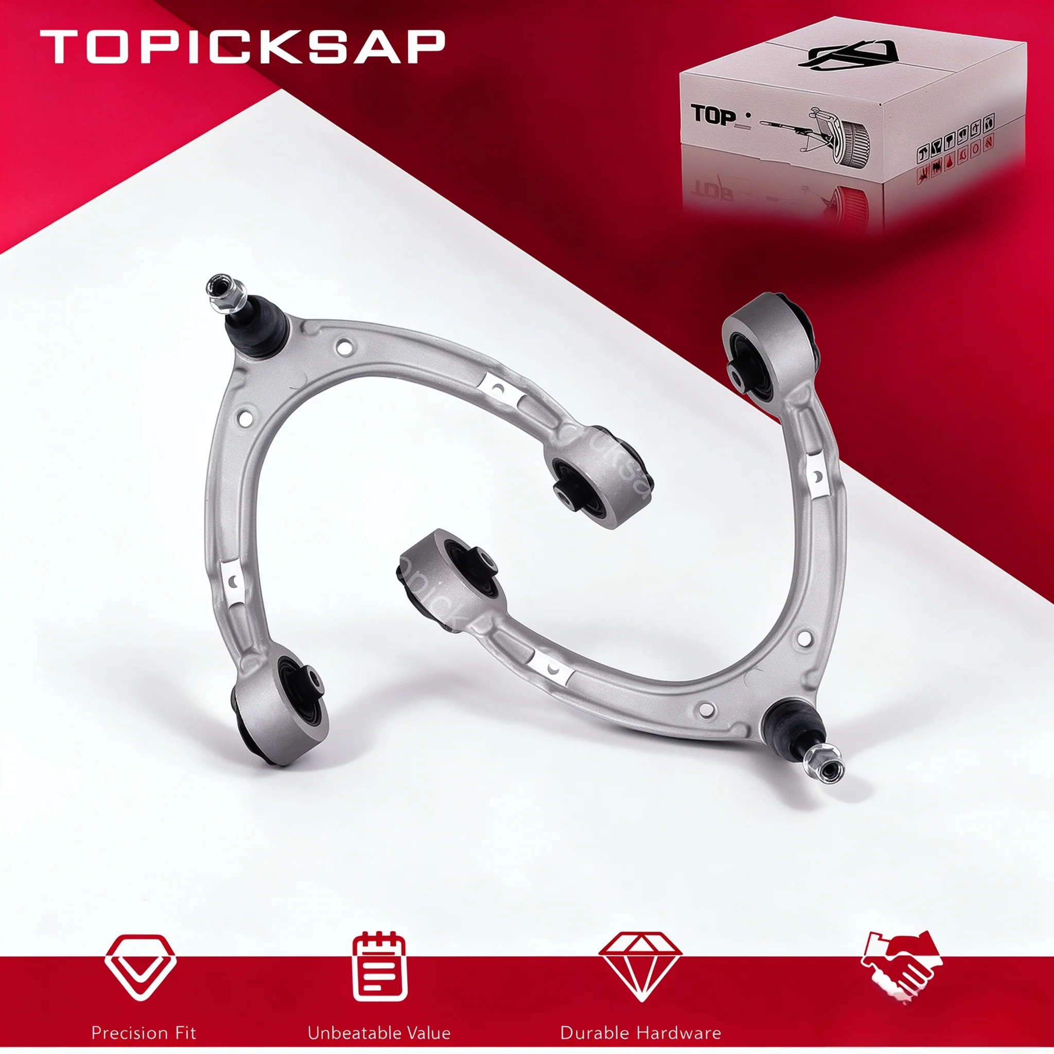TOPICKSAP 2Pcs Front Upper U-Type Control Arm Kit for Porsche Panamera 971 Sport Turismo 2017-2022 Suspension 971407047