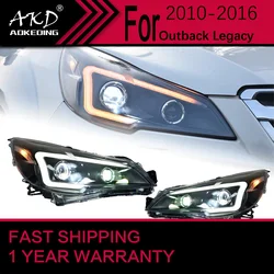 Car Lights for Subaru Outback Legacy LED Headlight 2010-2016 Outback Legacy Lamp Drl Projector Lens Automotive Accessories
