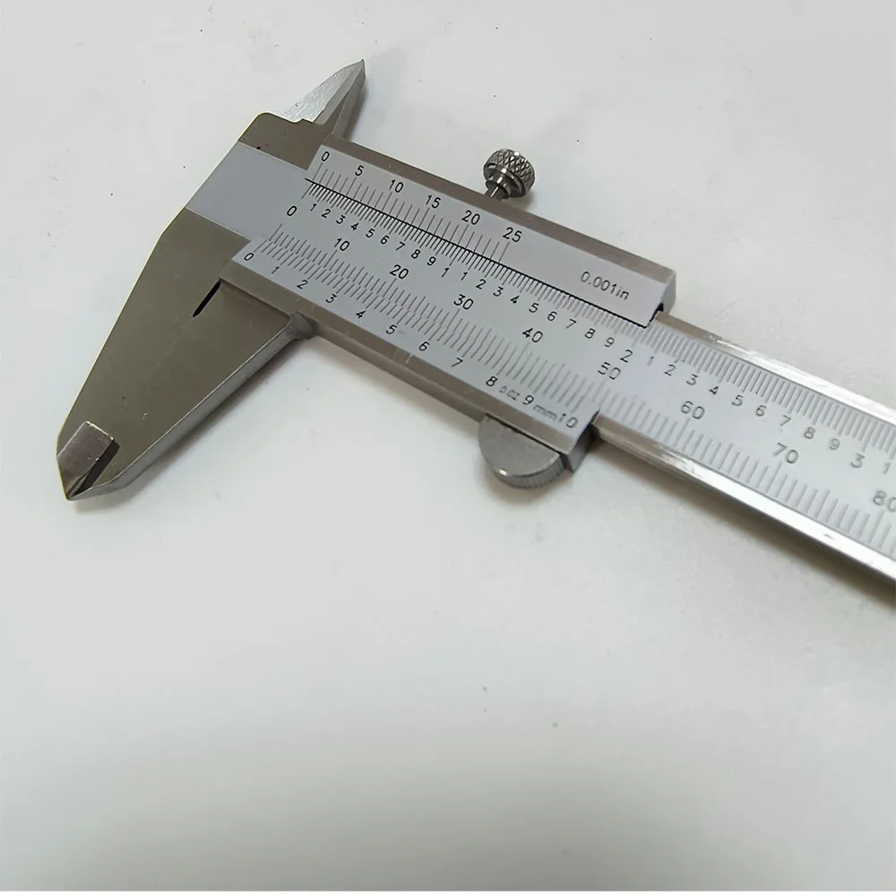 

Metric inch vernier caliper stainless steel no-parallax 0.001inch dual-purpose 0.02mm Imperial and metric systems British Unit