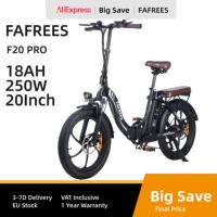 FAFREES F20 Pro Electric Bike 20 Inch Folding Frame 250W E-bike 7-Speed Gears With Removable 36V 18AH Lithium Battery Bicycle