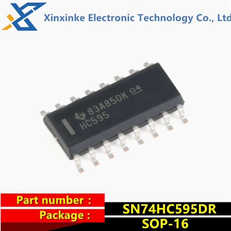10PCS SN74HC595DR SN74HC595DRG3 HC595 SOIC-16 Logic ICs Counter Shift Registers 8B Shift Registers Brand New Original