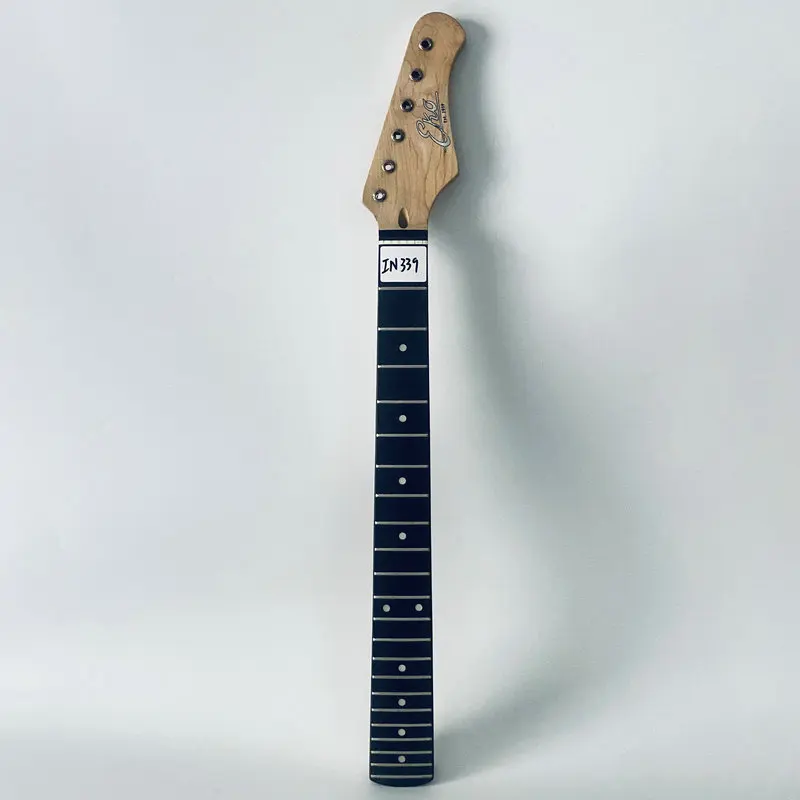 IN339 Genuine EKO Electric Guitar Semi Finishing ST Guitar Neck Maple+Rosewood 22 Frets 648mm Scales Length for Replace DIY