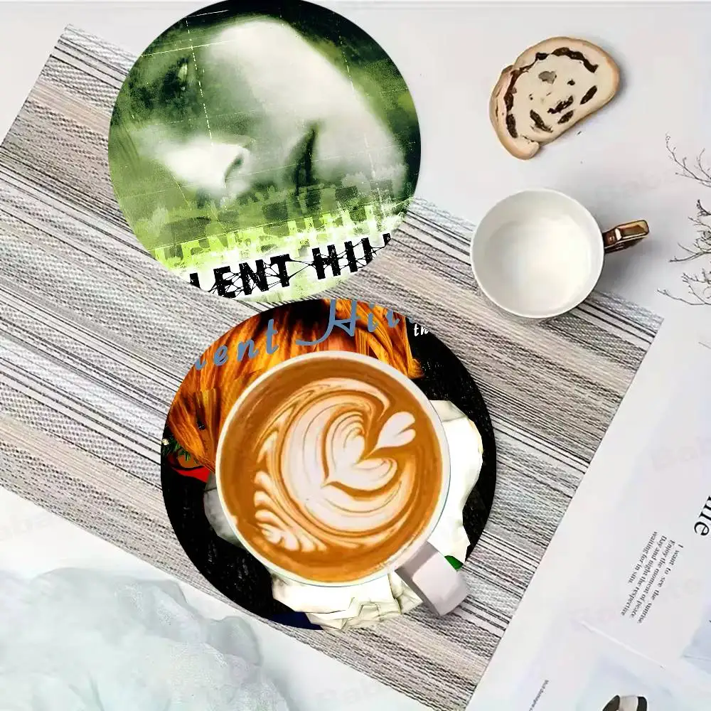Silent Hill 1 2 3 4 Vintage Wooden Designs for Coffee & Tea, Washable Art Pieces for Cozy Home Cafe