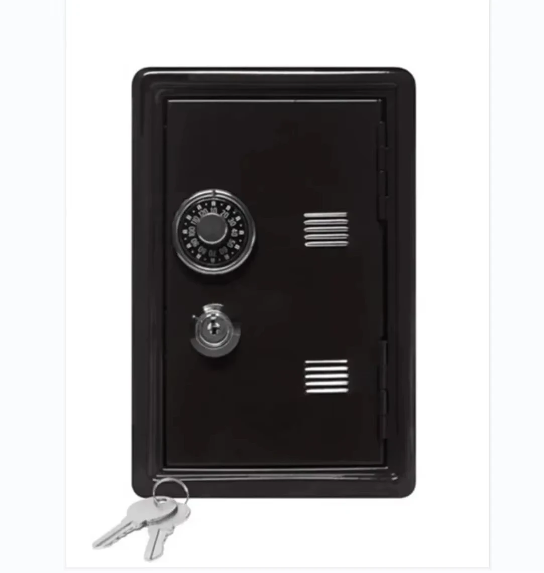 Imagem -06 - Mini Metal Safe Car Safe Key Caixa de Seguro Doméstico Gabinete Vertical Desktop Decoração Piggy Bank