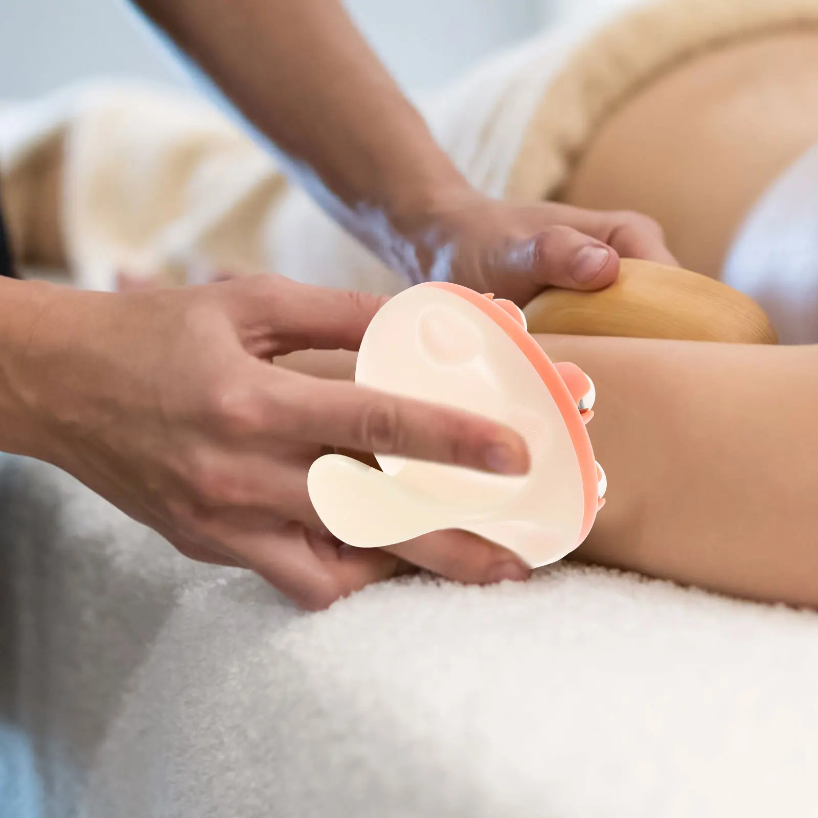 

Massage Roller Tool Steel Rolling Beads 360 Degree Rotation Full Body Massage Neck Back Foot Stress Blood