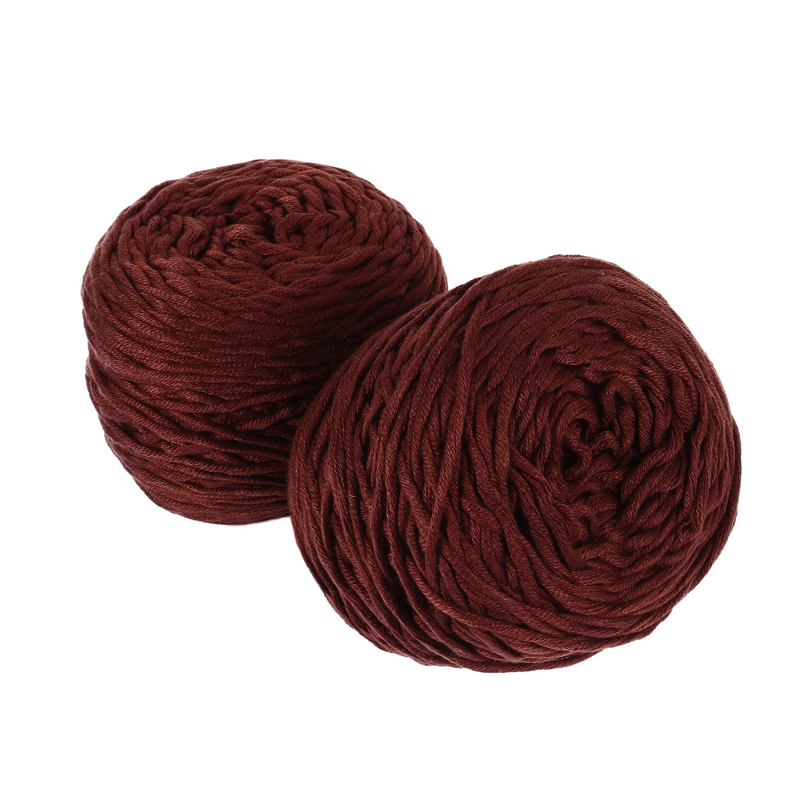 

2 Pcs 16 s Cotton Yarn Skein Thick Wool H Knitting Line Hat Milk Cotton Warm Comfortable Colored Wool Woven Material