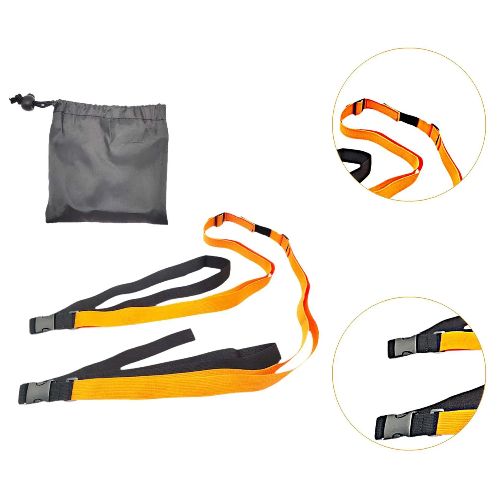Ceinture d'entraînement de fitness portable avec sangle de résistance réglable et sac de rangement pour l'agilité et la coordination