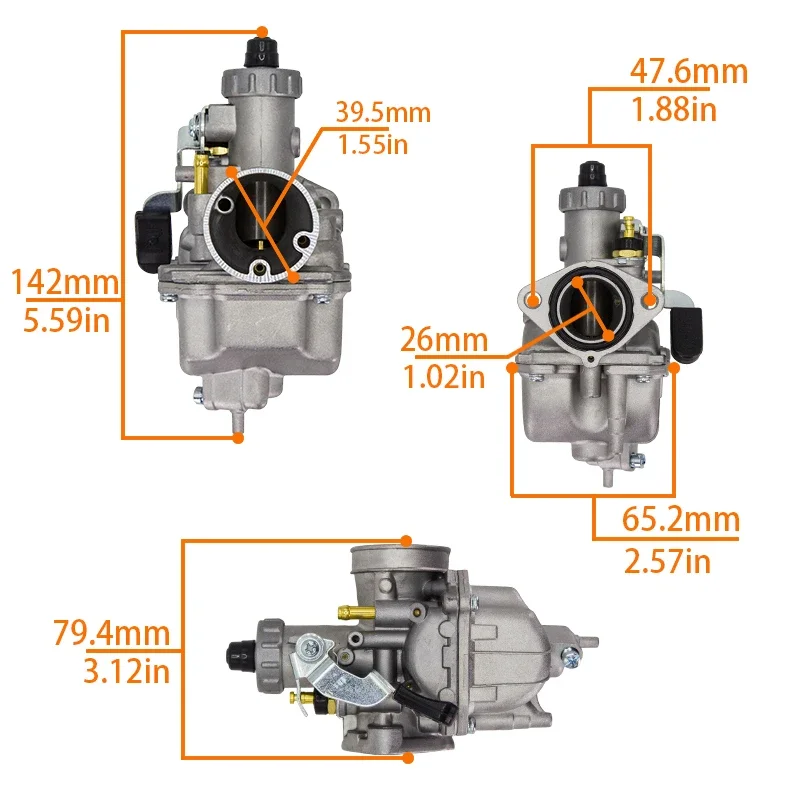 VM22 26mm Motorcycle Carburetor For Mikuni 110cc 120CC 125CC 140CC 150CC XR50 CRF70 Dirt Pit Bike ATV Quad