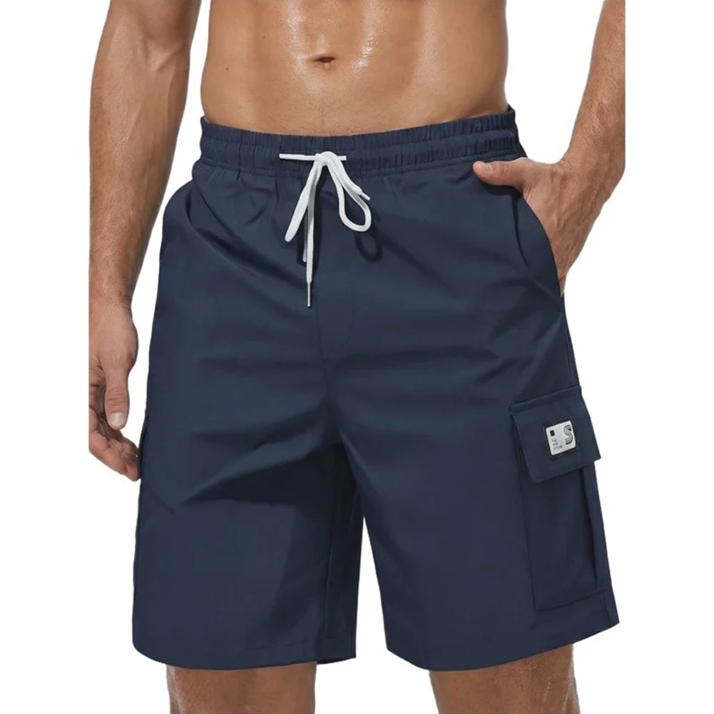 Loose for Fit Men Cargo Knee Pants Quick Dry Breathable Sportswear Shorts for Summer Fitness Running and Casual Outdoor Wear