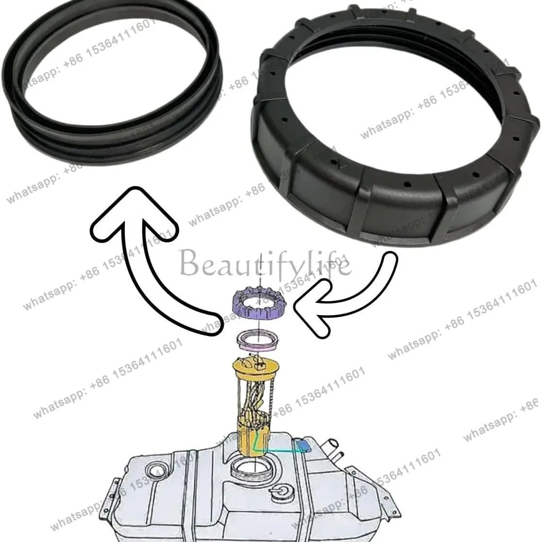 

17343-JG00A 17342-79900 Fuel pump assembly upper cover gasket 1734279900