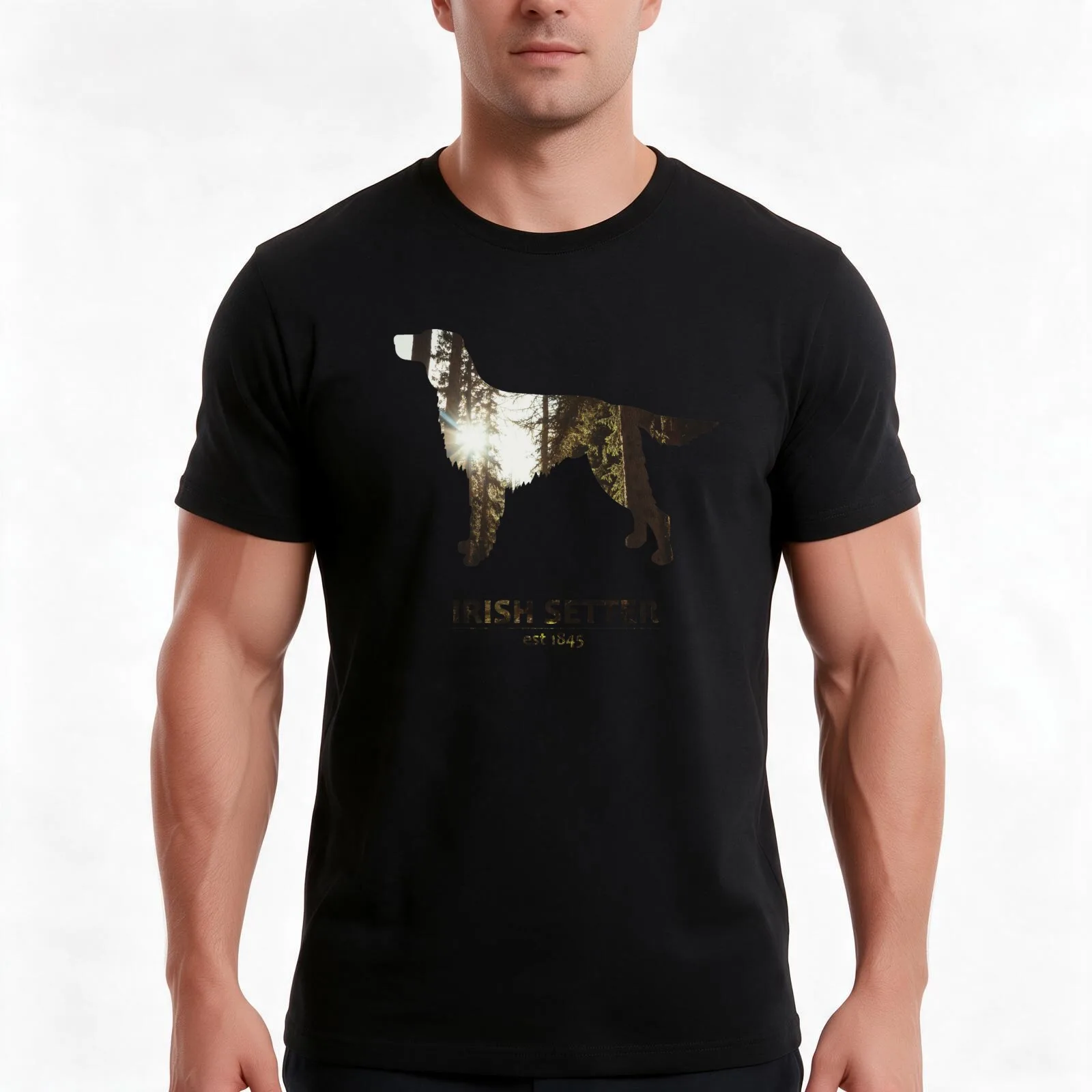 Irish Setter Red Setter Graphic design T-Shirt, Summer Casual Cotton Tee, Oversized Streetwear Tops, Vintage Graphic Print