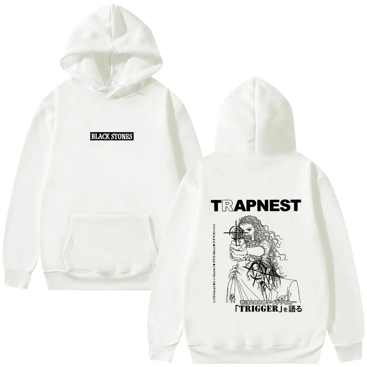 

Anime Black Stones Trapnest Layla Serizawa Takumi Ichinose Merch Hoodie Men Women Manga Casual Sweatshirt Y2k Oversized Hoodies