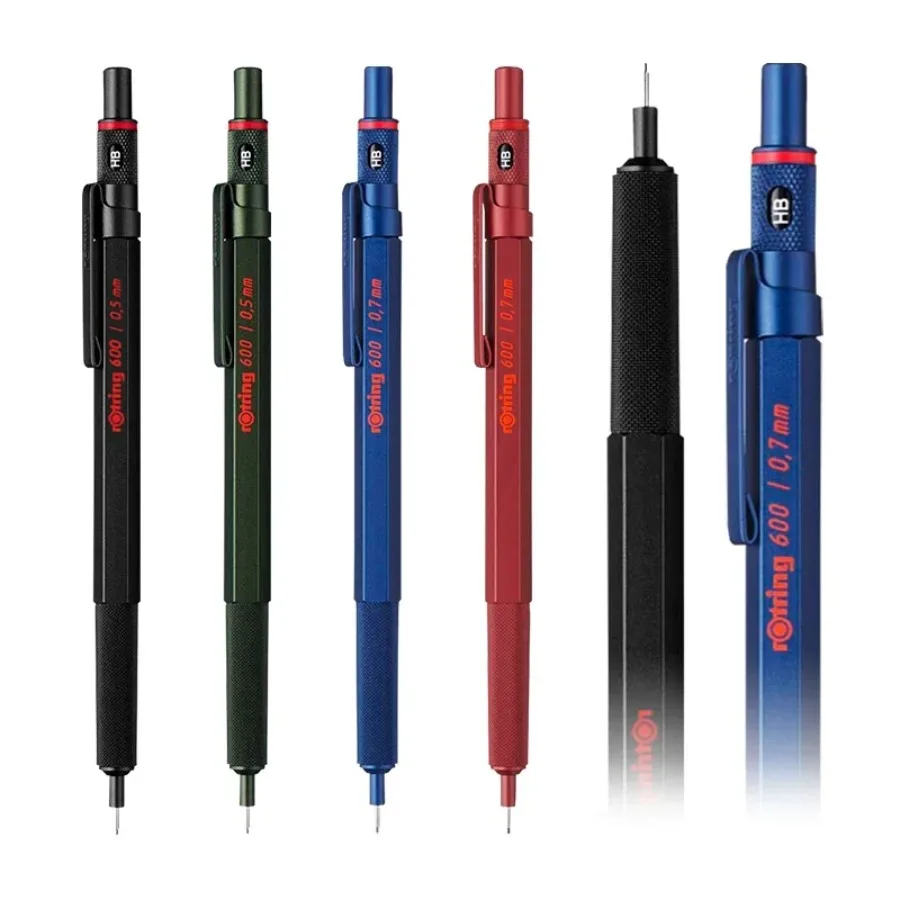

Горячая новинка: Механические карандаши Rotring 600, 0.5 мм, 0.7 мм, для профессионального рисования и скетчинга, металлический корпус, шестигранный держатель, подарок для архитектора