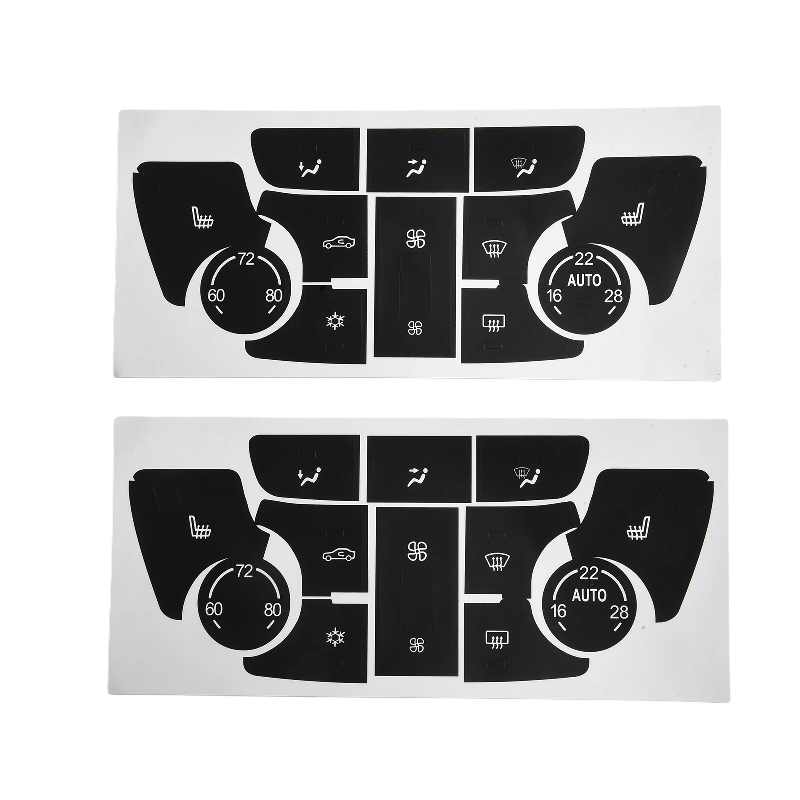 Repair Decal Sticker Set for HVAC Climate Control Buttons Compatible with For Buick Verano For Encore 2013 2015